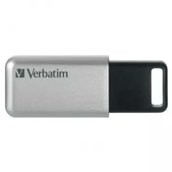 Verbatim Secure Pro USB 3.0 64 GB sidabrinis
