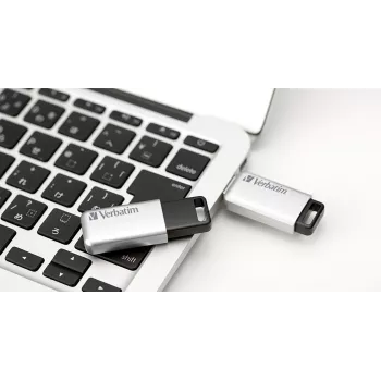 Verbatim Secure Pro USB 3.0 64 GB sidabrinis