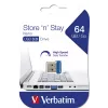 Verbatim Store 'n' Stay NANO 64 GB mėlyna – USB 3.2 Gen 1 atmintukas