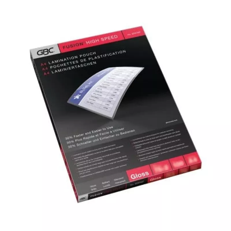GBC laminavimo maišelis A4 High Speed 75 mikronų, blizgus, 216 mm, 0,15 mm, 303 mm, 100 vnt.