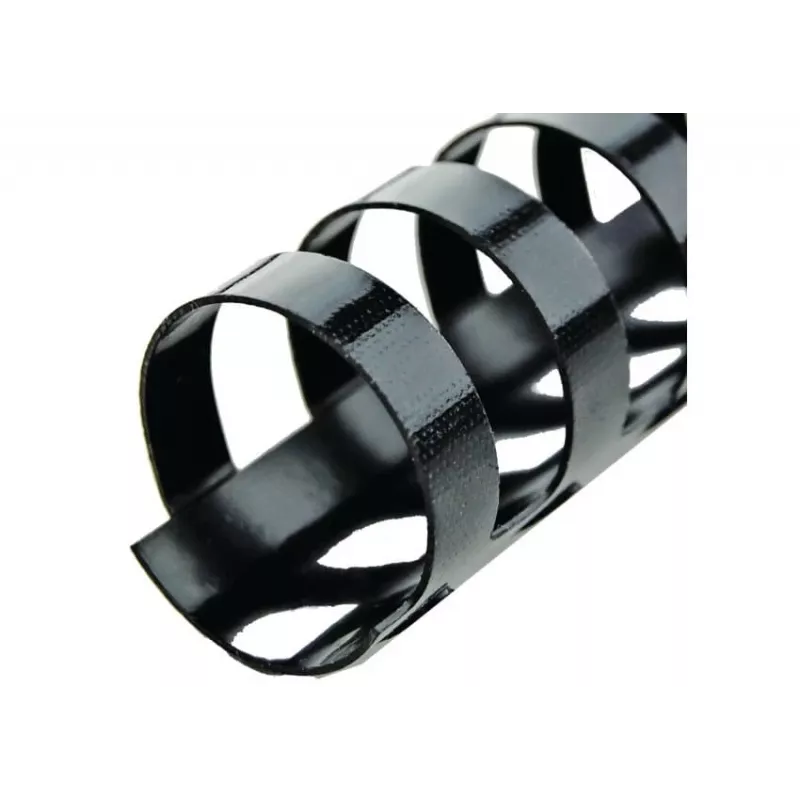 GBC CombBind įrišimo šukos 19mm A4 21R, juodos, 180 lapų, PVC