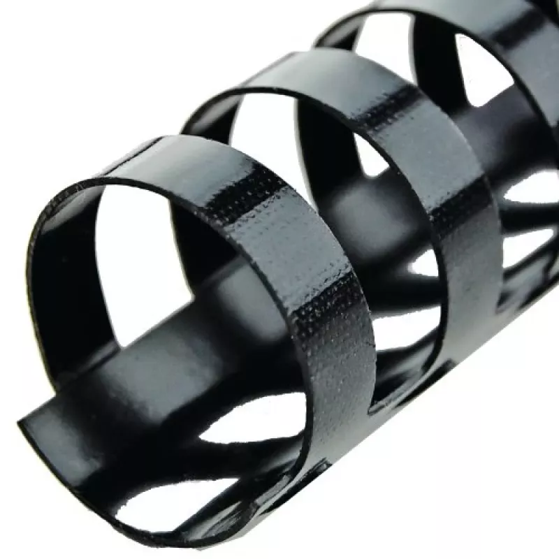 GBC CombBind įrišimo šukos 19mm A4 21R, juodos, 180 lapų, PVC