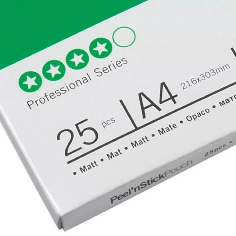 GBC Laminavimo maišelis A4 lipnus matinis 75 mikronų, blizgus, A4, 0,15 mm, 25 vnt.