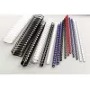 GBC CombBind įrišimo šukos 6 mm A4 21R, juodos, 25 lapų, PVC
