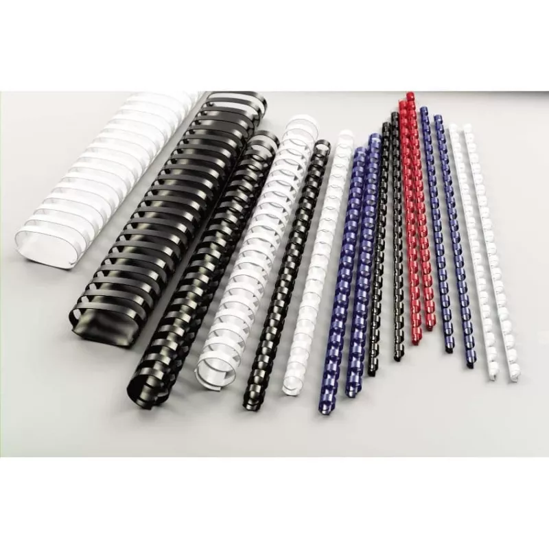 GBC CombBind įrišimo šukos 6 mm A4 21R, juodos, 25 lapų, PVC
