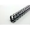 GBC CombBind įrišimo šukos 6 mm A4 21R, juodos, 25 lapų, PVC