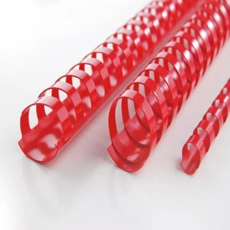 GBC CombBind įrišimo šukos 14mm A4 21R, raudonos, 125 lapų, PVC, 100 vnt.