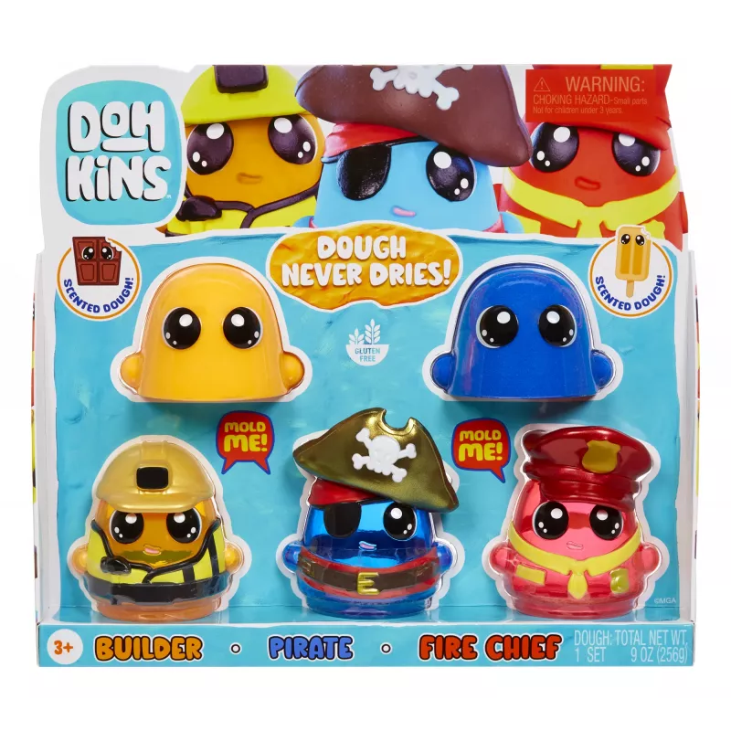 MGA Entertainment DohKins Hero Pack - Assortment 1, modeliavimo masė, įvairiaspalvė, vaikams, berniukai/mergaitės, nuo 3 metų, iki 99 metų