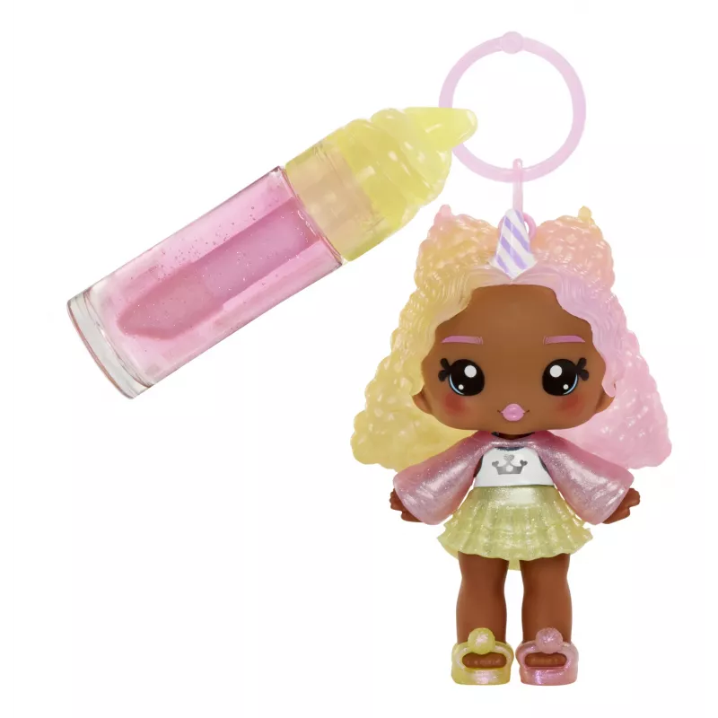 MGA Entertainment Yummiland Lip Gloss Lėlė Serija 2 – Medvilninis Saldainis (Nia Candy Fluff)