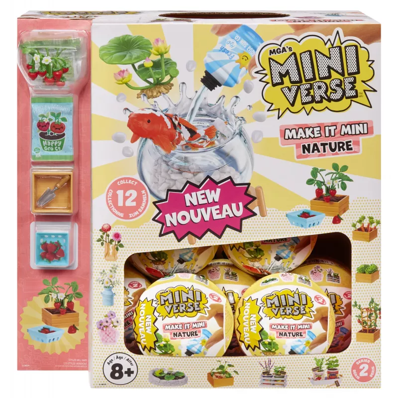 Miniverse MGA's - Make It Mini Nature Series 2 PDQ, 8 m., Įvairiaspalvis, Plastikas