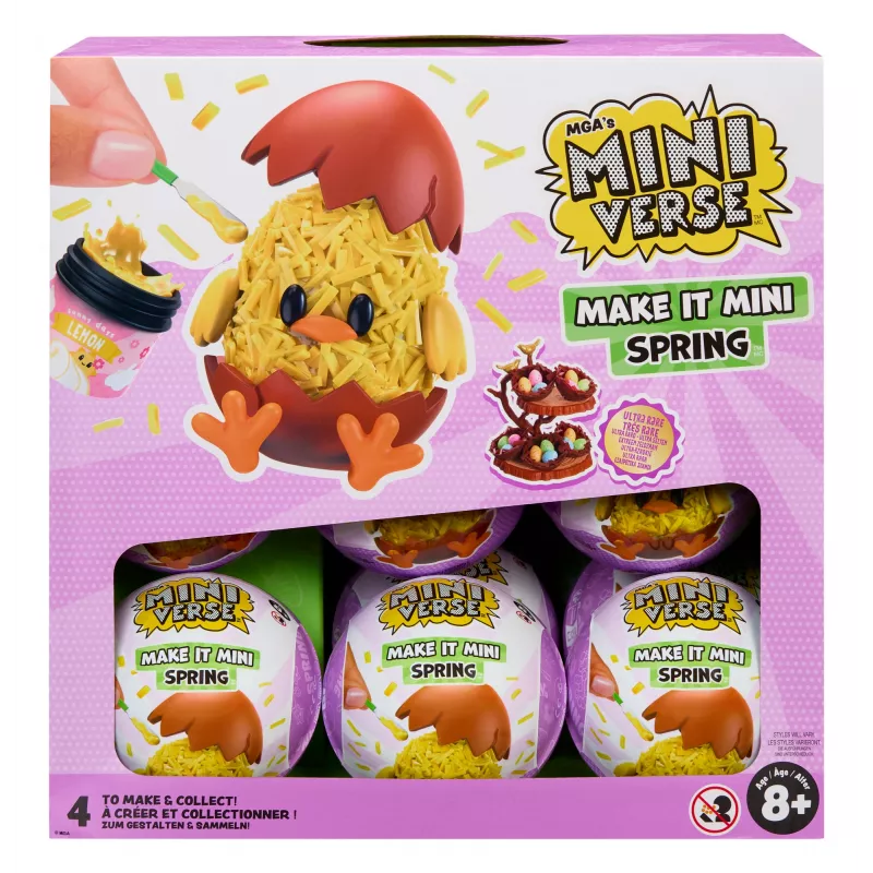 Miniverse Make It Mini Spring rinkinys, 8 m., įvairiaspalvis