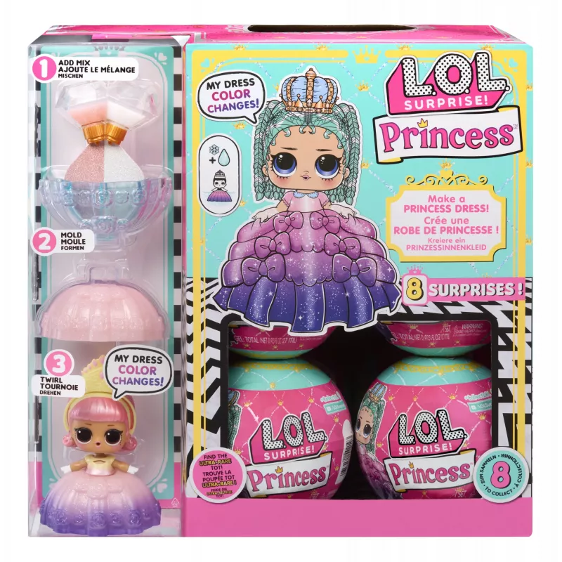 L.O.L. Surprise Princess Tots Asst in PDQ – kūrybinis žaislų rinkinys