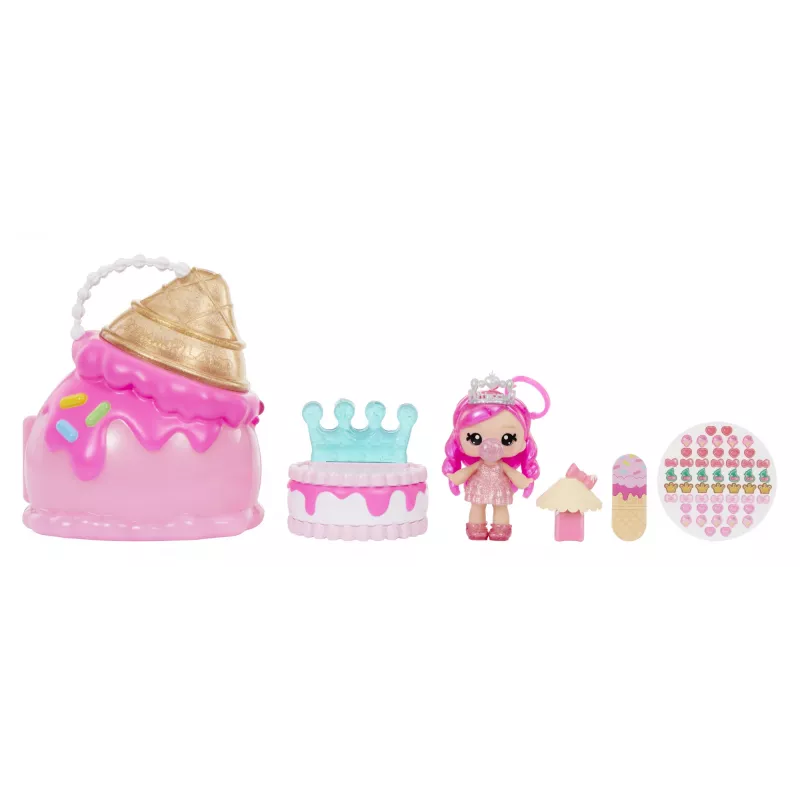 MGA Entertainment Yummiland Grožio Krepšys su Lūpų Blizgesio Lėle – Ledų Grožio Krepšys