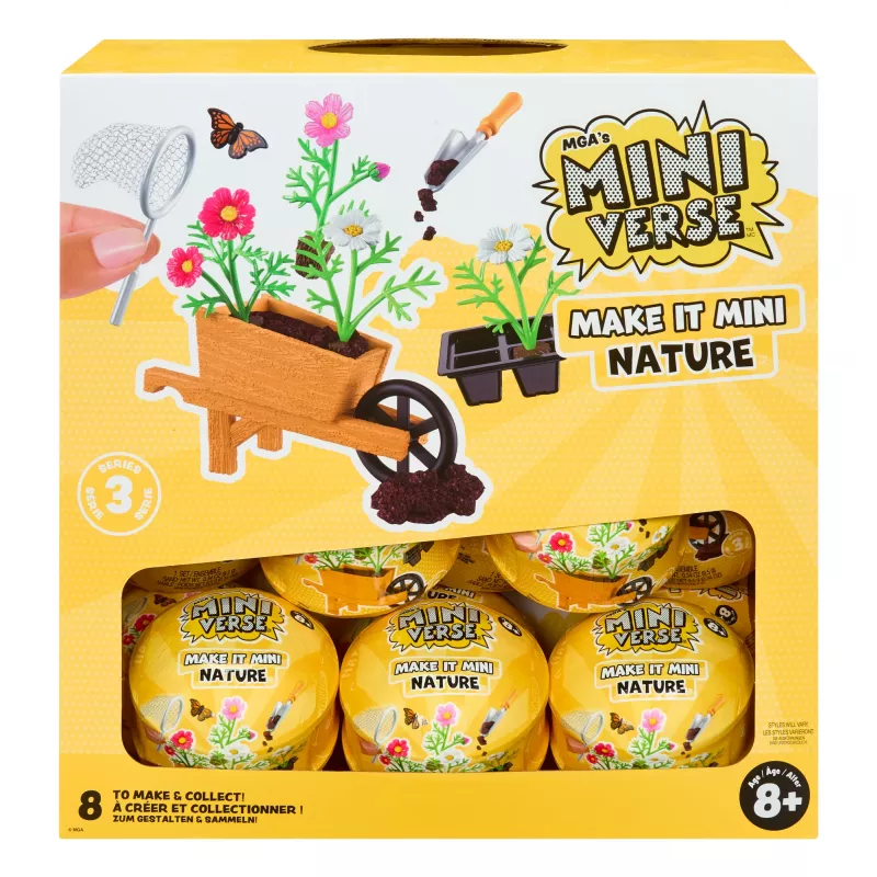 Miniverse Make It Mini Nature – 3 serija, 8 m., įvairiaspalvis, plastikas