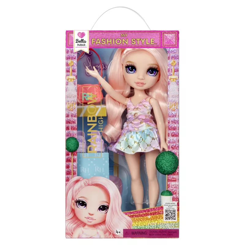 Rainbow High My Fashion Style Fashion Dolls – Bella, mados lėlė, moteriška, 4 m., Berniukas/Mergaitė, 280 mm, Įvairiaspalvė