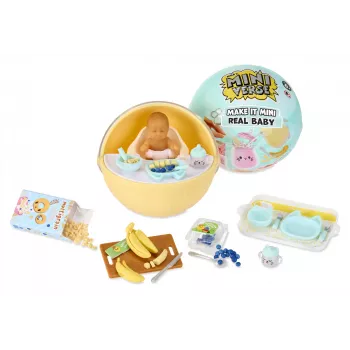 Miniverse Make It Mini Real Baby žaislų rinkinys, 8 m., įvairiaspalvis, plastikas