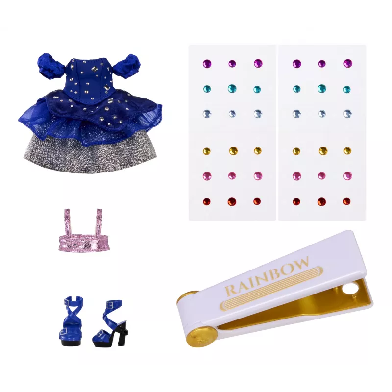 Rainbow High Be Dazzling mados lėlė – Genevieve Bleue (mėlyna)