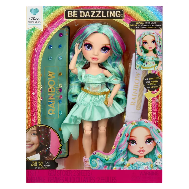 Rainbow High Be Dazzling mados lėlė Celine Turquoise (žalsvai mėlyna)