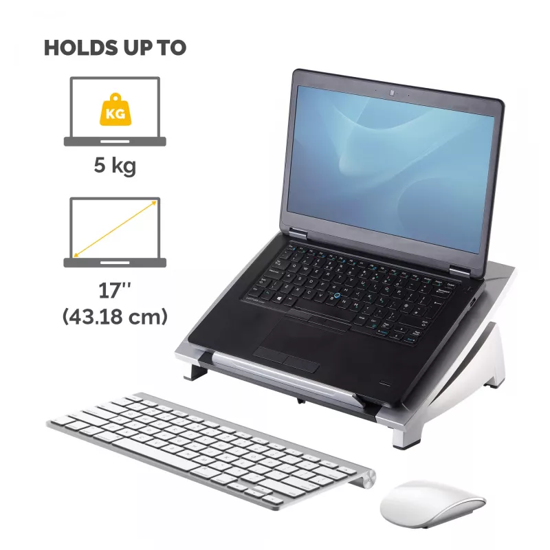 Fellowes Office Suites stovas nešiojamam kompiuteriui, juodas, 43,2 cm (17 colių), 5 kg, 140 - 190 mm, 382 mm, 290 mm
