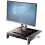Fellowes kompiuterio monitoriaus stovas su 5 aukščio reguliavimo padėtimis - Office Suites monitoriaus pakėlimo stovas su laikymo lentyna - ergonomiškas reguliuojamas monitoriaus stovas - maks. svoris 36 kg / maks. dydis 28 coliai - grafitas