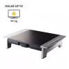 Fellowes kompiuterio monitoriaus stovas su 5 aukščio reguliavimo padėtimis - Office Suites monitoriaus pakėlimo stovas su laikymo lentyna - ergonomiškas reguliuojamas monitoriaus stovas - maks. svoris 36 kg / maks. dydis 28 coliai - grafitas