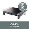 Fellowes kompiuterio monitoriaus stovas su 5 aukščio reguliavimo padėtimis - Office Suites monitoriaus pakėlimo stovas su laikymo lentyna - ergonomiškas reguliuojamas monitoriaus stovas - maks. svoris 36 kg / maks. dydis 28 coliai - grafitas