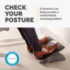 Fellowes Office Suites reguliuojamas pakojis po stalu – ergonomiškas pakojis su 3 aukščio padėtimis ir antibakterine technologija, juodas