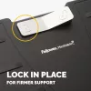 Fellowes Office Suites reguliuojamas pakojis po stalu – ergonomiškas pakojis su 3 aukščio padėtimis ir antibakterine technologija, juodas