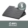 Fellowes Office Suites reguliuojamas pakojis po stalu – ergonomiškas pakojis su 3 aukščio padėtimis ir antibakterine technologija, juodas