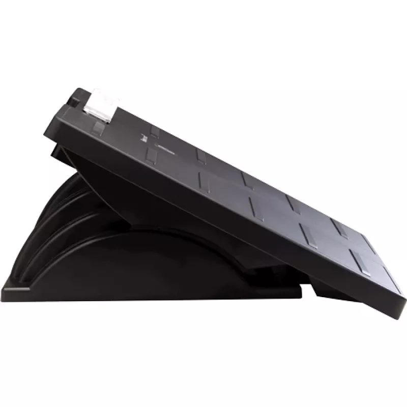 Fellowes Office Suites reguliuojamas pakojis po stalu – ergonomiškas pakojis su 3 aukščio padėtimis ir antibakterine technologija, juodas