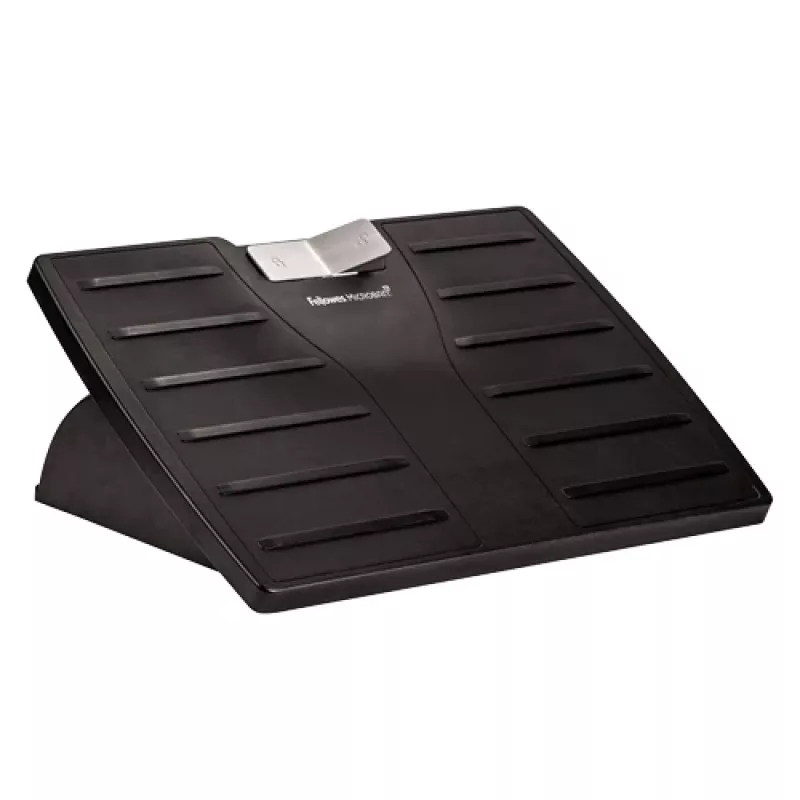 Fellowes Office Suites reguliuojamas pakojis po stalu – ergonomiškas pakojis su 3 aukščio padėtimis ir antibakterine technologija, juodas