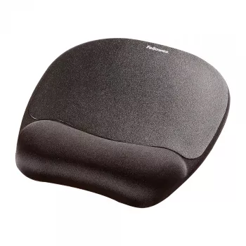 Fellowes pelės kilimėlis su riešo atrama, Memory Foam, ergonomiškas, juodas