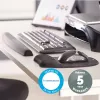 Fellowes 9178201 klaviatūros riešo atrama – Memory Foam ergonominė riešo atrama kompiuteriui, nešiojamam kompiuteriui, darbui namuose – juoda