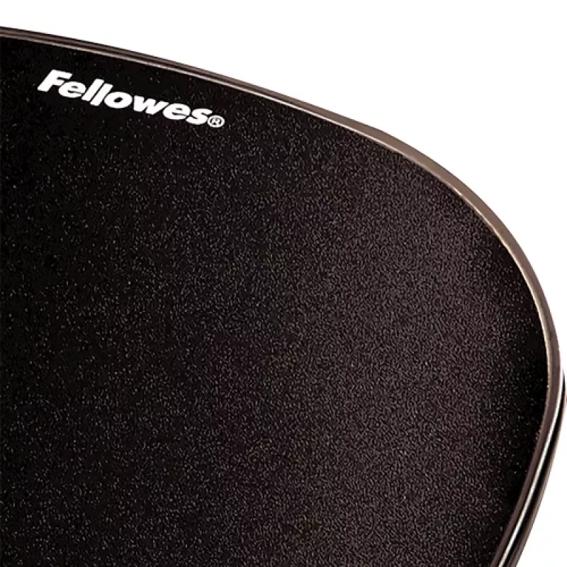 Pelės kilimėlis Fellowes Crystals Gel su geliniu riešo atramu, juodas, 202×230 mm, 340 g