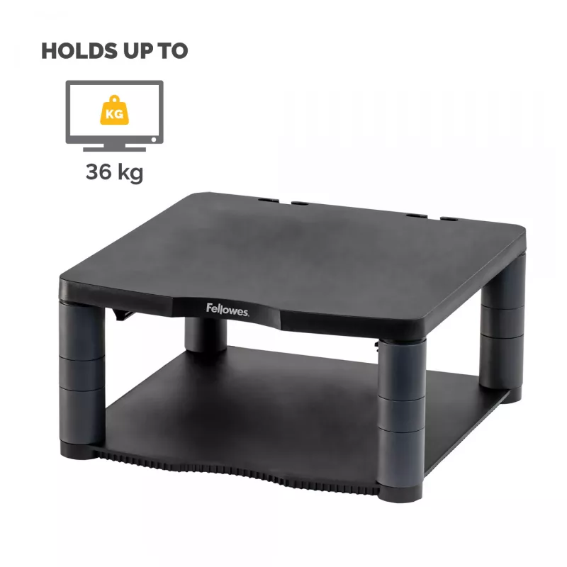 Fellowes Premium Monitor Riser Graphite, laisvai pastatomas, 36 kg, 53,3 cm (21 inch), aukščio reguliavimas, grafitas