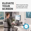 Fellowes Premium Monitor Riser Plus su 3 aukščio reguliavimais, kabelių valdymu, iki 21 colio/36 kg, grafito spalvos