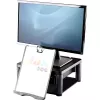 Fellowes Premium Monitor Riser Plus su 3 aukščio reguliavimais, kabelių valdymu, iki 21 colio/36 kg, grafito spalvos