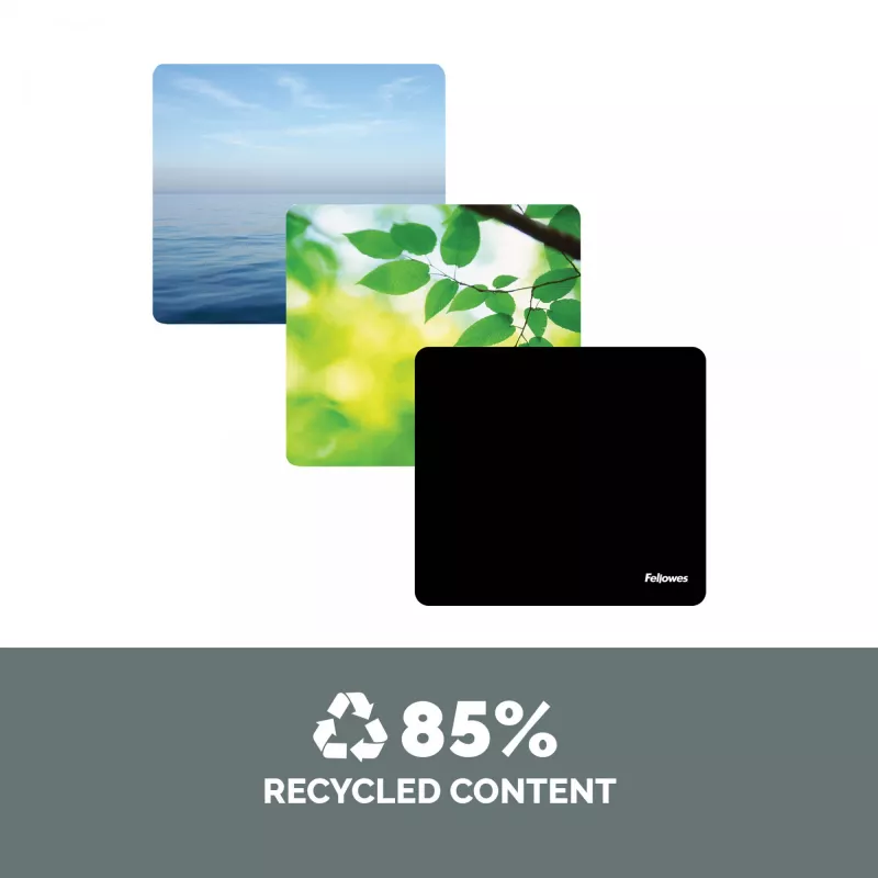 Fellowes Earth Series pelėdėlis Leaves, žalias, plastikas, guma, neslystantis pagrindas