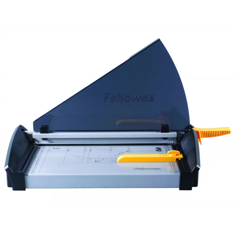 Popieriaus pjaustytuvas Fellowes Plasma A3/180 – pjovimo ilgis 46 cm, talpa 40 lapų, grafitas/sidabras/geltona