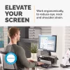 Fellowes Smart Suites Monitor Riser Plus – ergonomiškas reguliuojamo aukščio monitoriaus stovas, juodas