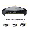 Fellowes Smart Suites Monitor Riser Plus – ergonomiškas reguliuojamo aukščio monitoriaus stovas, juodas
