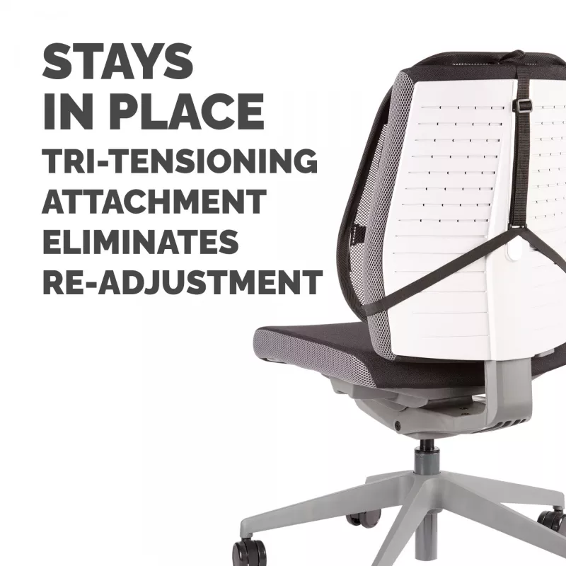 Fellowes atlošas biuro kėdei - Professional Series tinklinis atlošas - lengvai tvirtinamas - H19,53 x P30,32 x G36,99 cm