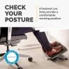 Fellowes Professional Series pėdų atrama su masažiniu paviršiumi, juoda