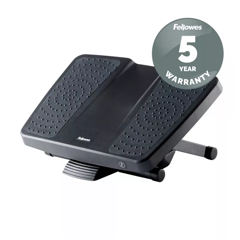 Fellowes Professional Series pėdų atrama su masažiniu paviršiumi, juoda