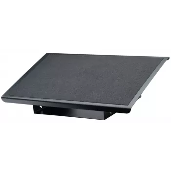 Fellowes Professional Series reguliuojamas pakojis po stalu - ergonomiškas pakojis su 3 aukščio padėtimis ir neslystančiu paviršiumi - juodas