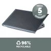 Fellowes Professional Series reguliuojamas pakojis po stalu - ergonomiškas pakojis su 3 aukščio padėtimis ir neslystančiu paviršiumi - juodas