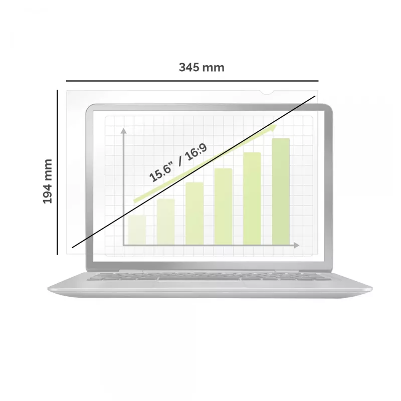 Fellowes PrivaScreen 39,6 cm (15,6 colio) monitoriui/nešiojamam kompiuteriui bekraštis privatumo filtras
