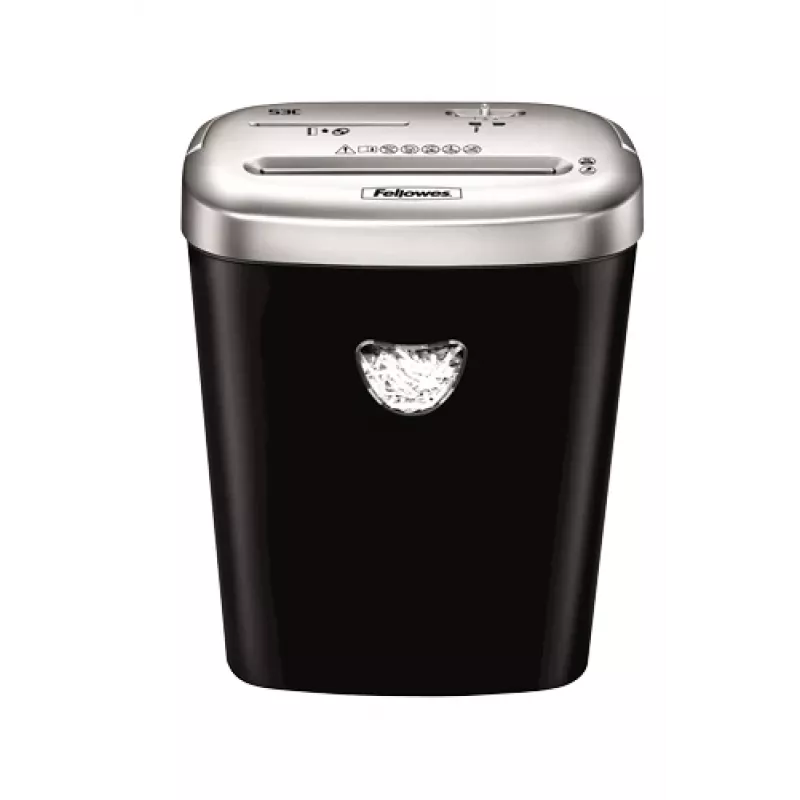 Fellowes 53C popieriaus smulkintuvas, kryžminis smulkinimas, 22 cm, juodas