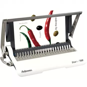 Fellowes Star+ 150 įrišimo aparatas, 150 lapų, pilka/balta