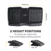 Fellowes Refresh reguliuojama pėdų atrama juoda